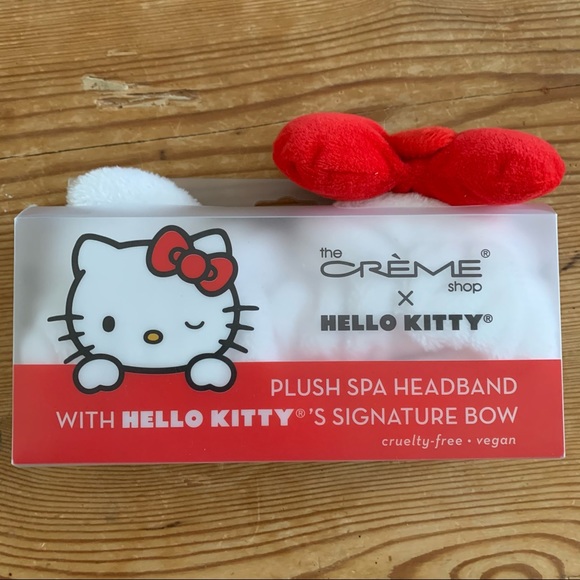 Sanrio Hello Kitty X Creme Spa Plush Headband Bow - Picture 12 of 12